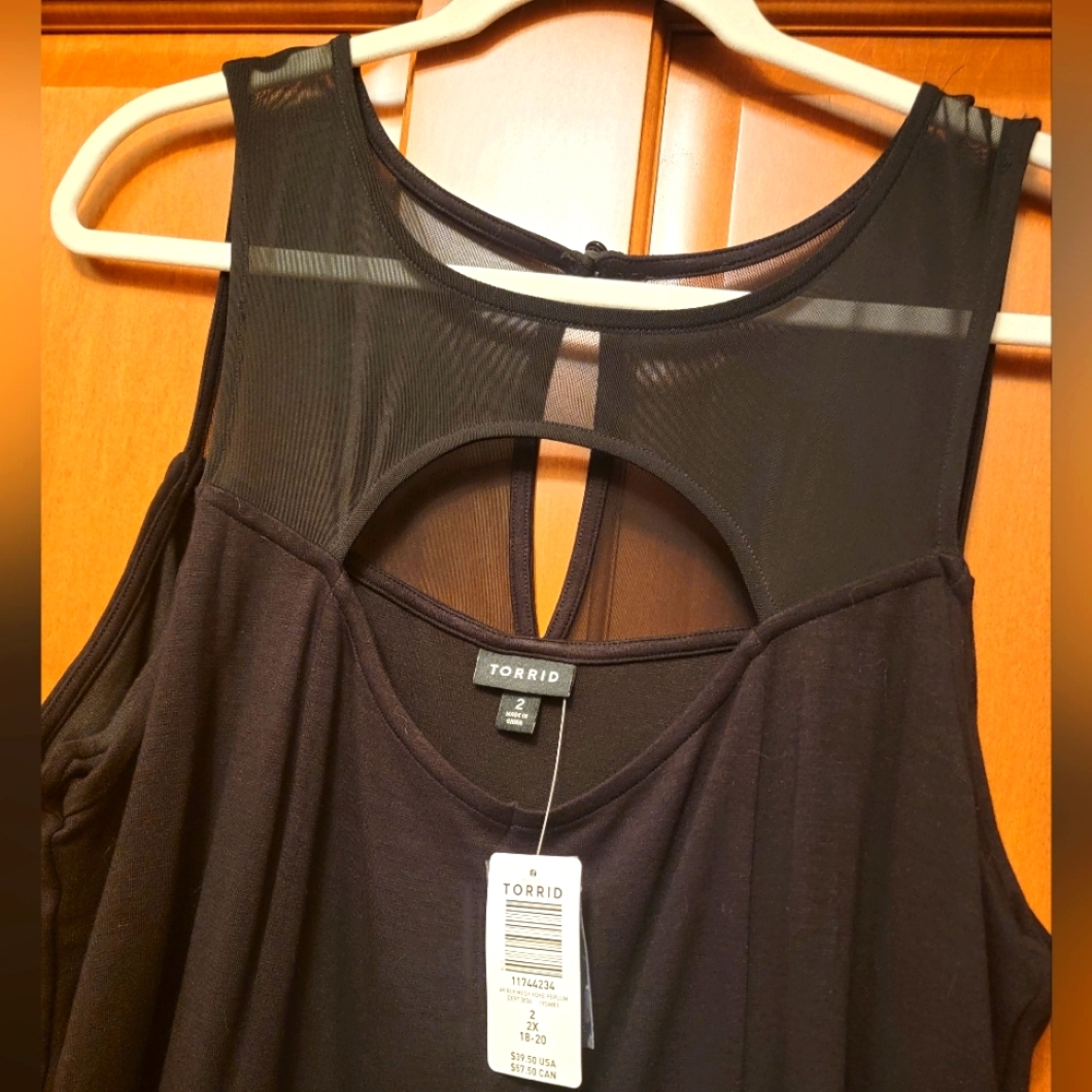 TORRID Mesh Peplum Blouse 2